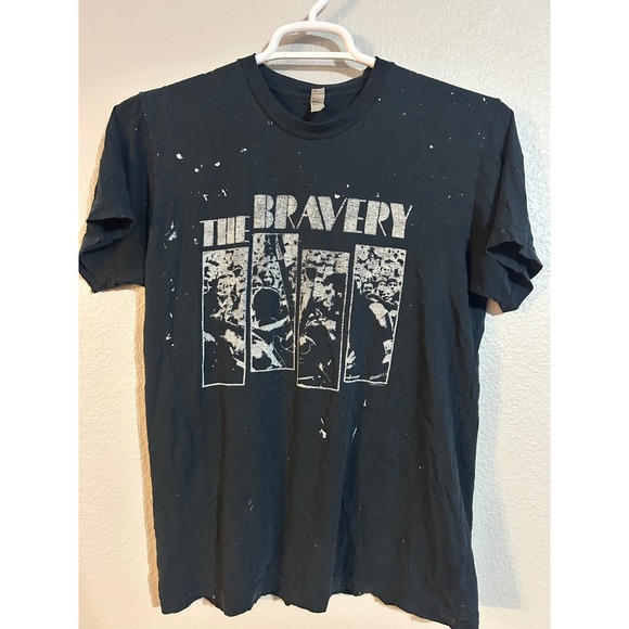 American Apparel Other - The Bravery T-Shirt Men Medium Black Indie Rock Graphic Tee American Apparel